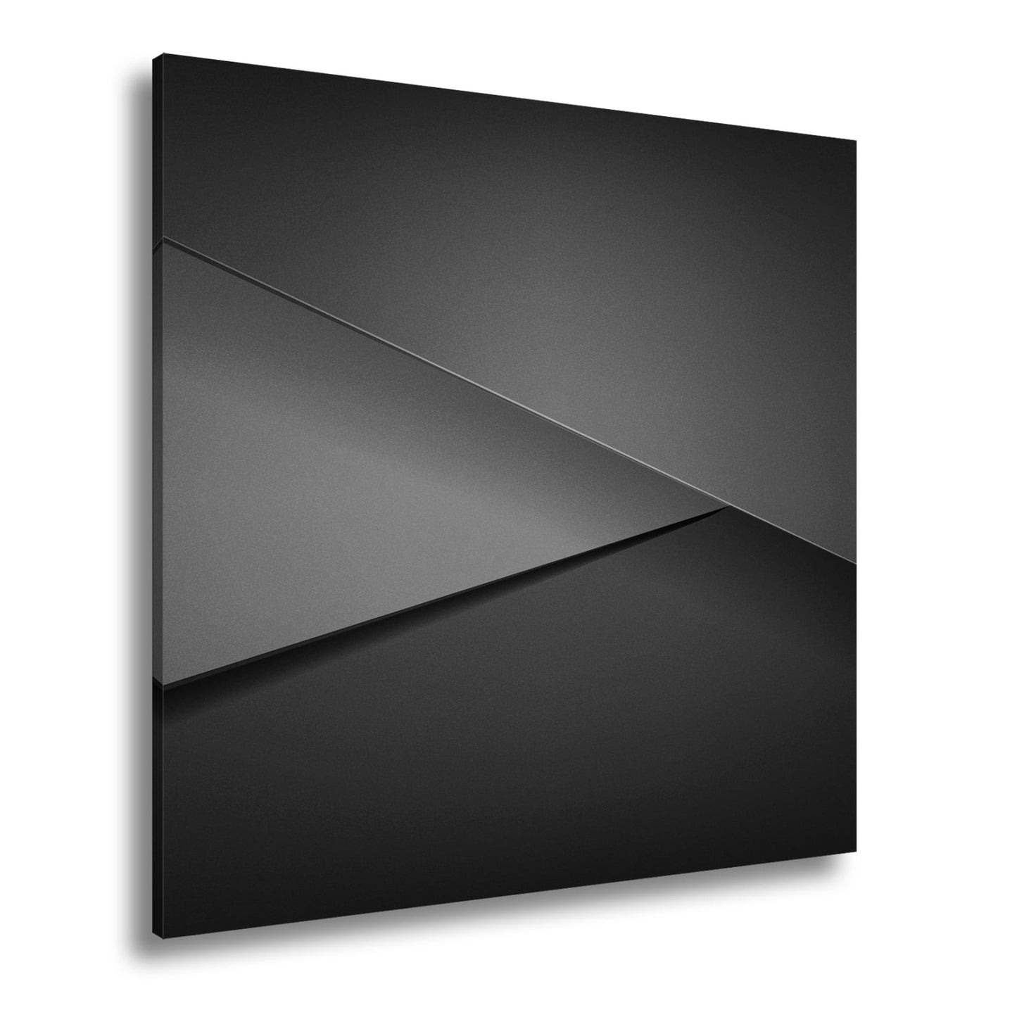 Leinwandbild Elegante rote Flächen in minimalistischer, moderner Geometrie - deyoli