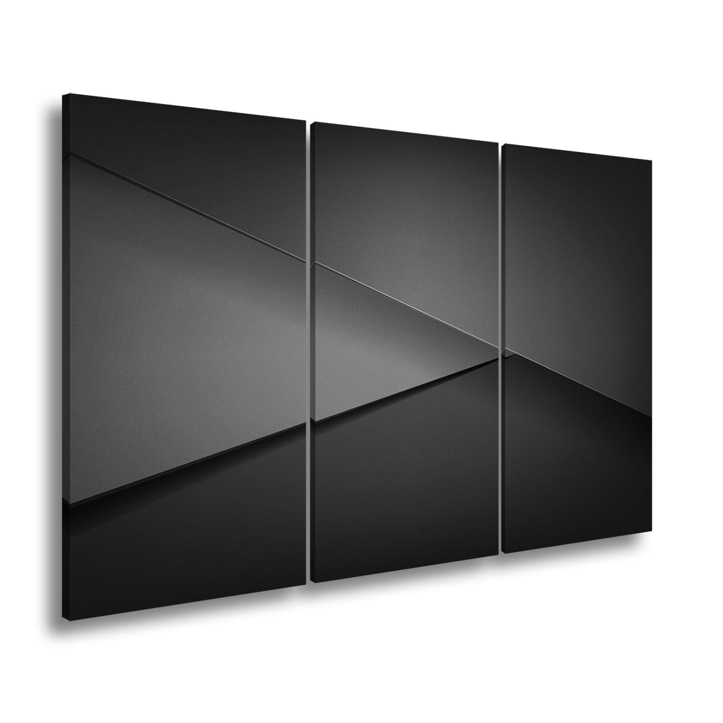 Leinwandbild Elegante rote Flächen in minimalistischer, moderner Geometrie - deyoli