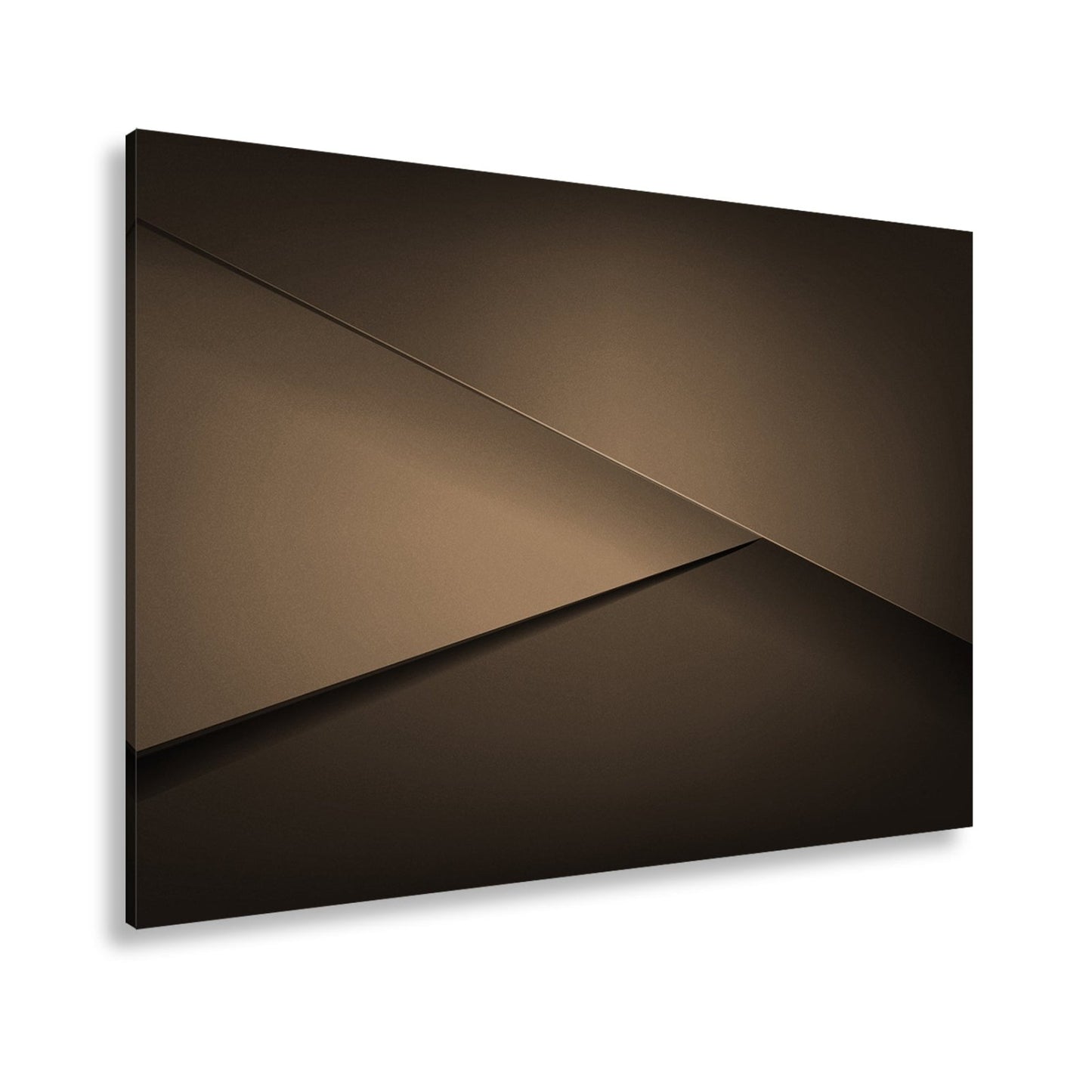 Leinwandbild Elegante rote Flächen in minimalistischer, moderner Geometrie - deyoli