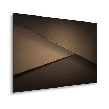 Leinwandbild Elegante rote Flächen in minimalistischer, moderner Geometrie - deyoli