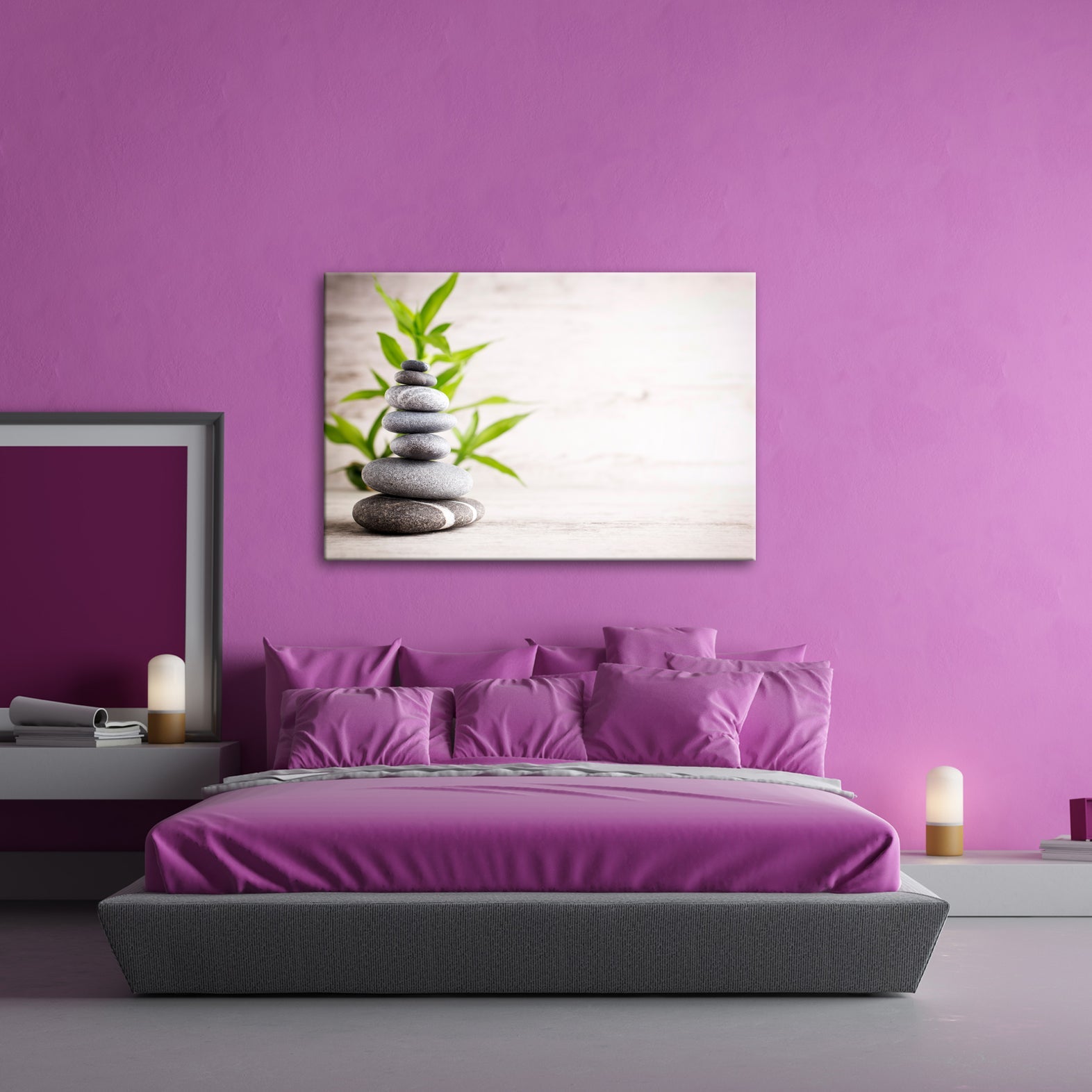 Leinwandbild Eleganz der Stille – Harmonie in geschichteter Form. - deyoli