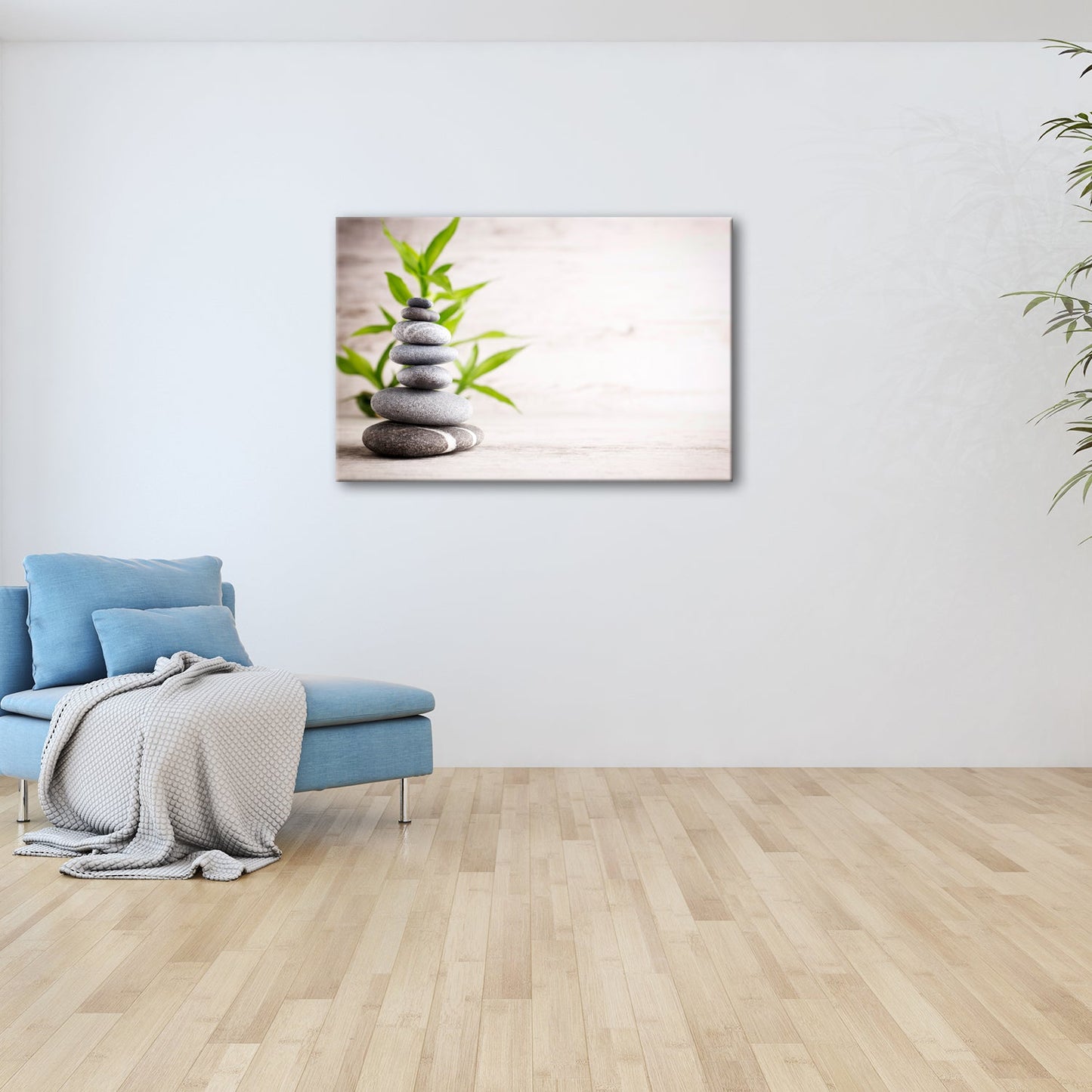 Leinwandbild Eleganz der Stille – Harmonie in geschichteter Form. - deyoli