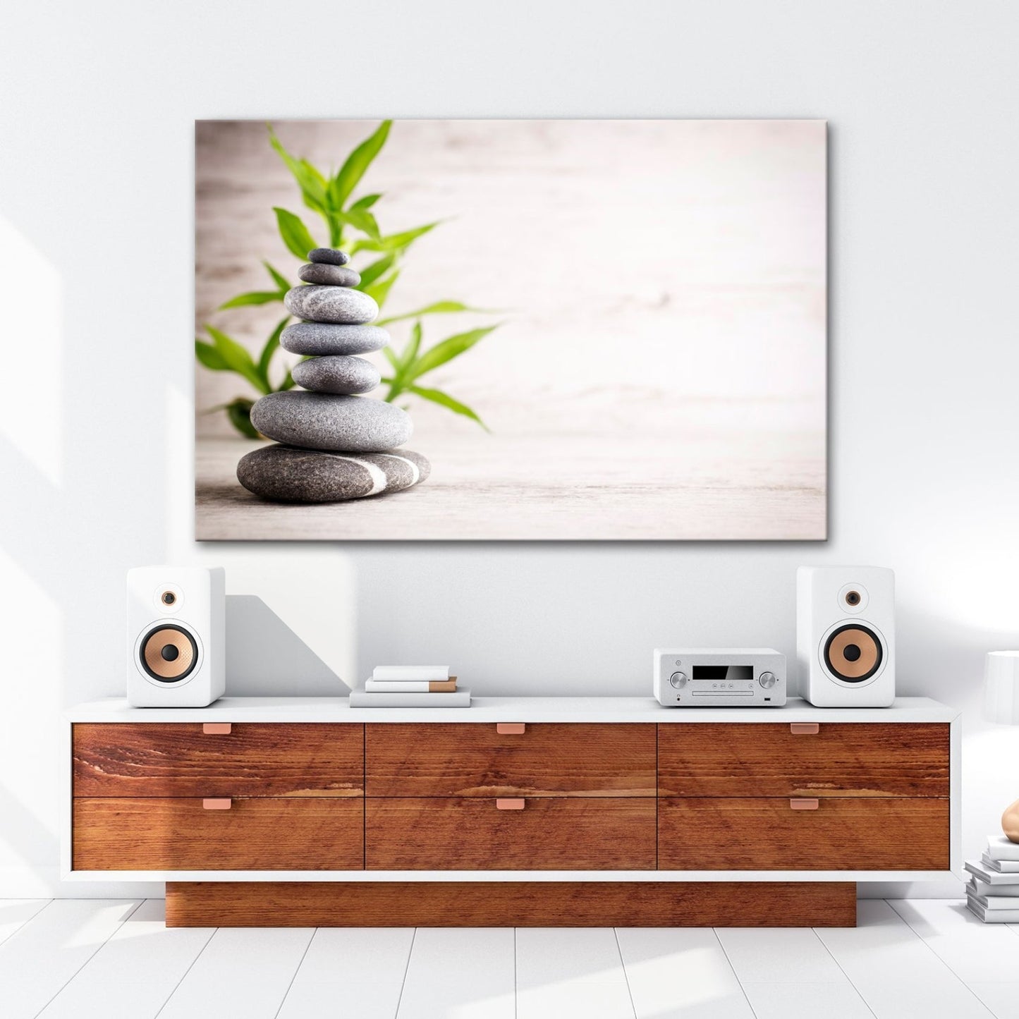 Leinwandbild Eleganz der Stille – Harmonie in geschichteter Form. - deyoli