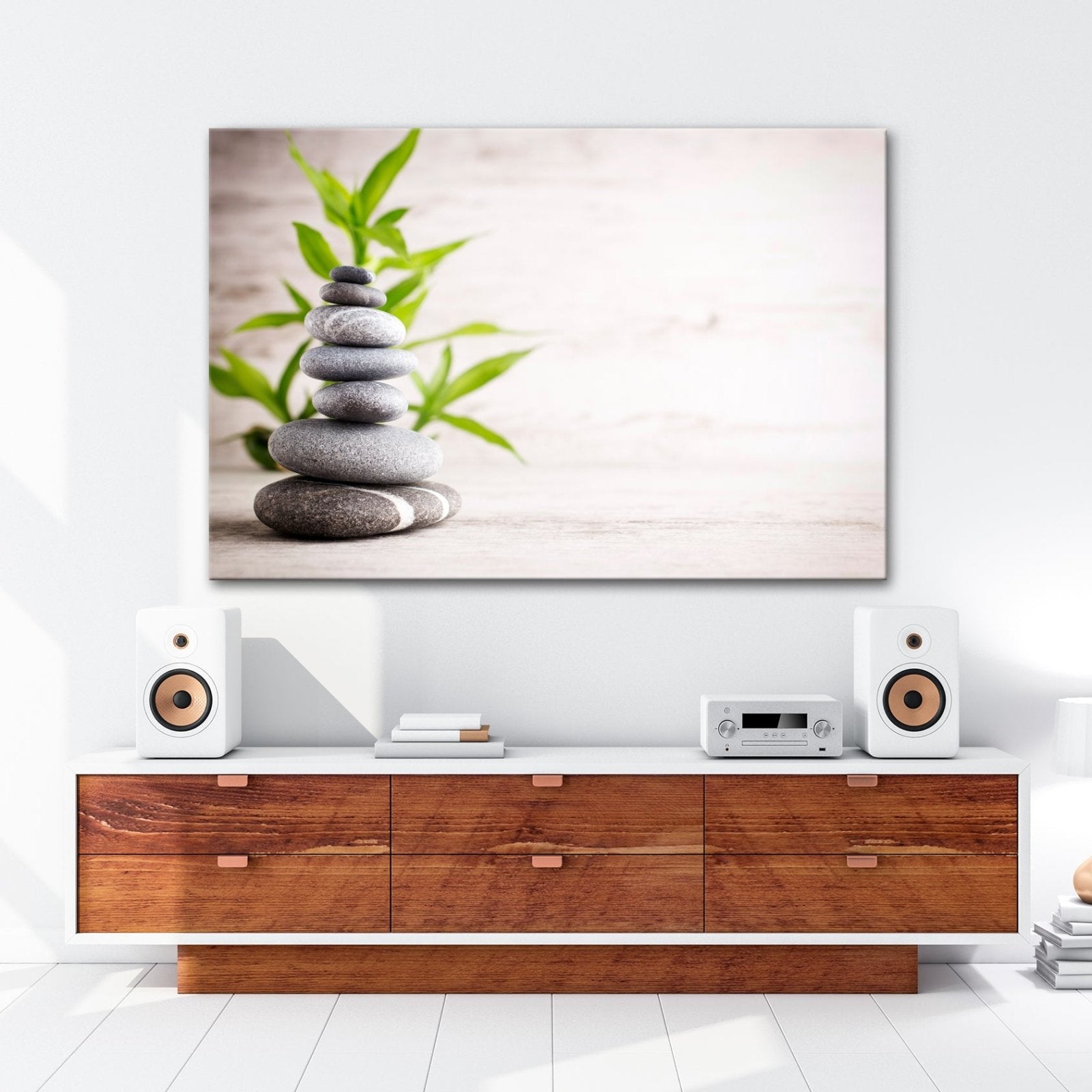 Leinwandbild Eleganz der Stille – Harmonie in geschichteter Form. - deyoli