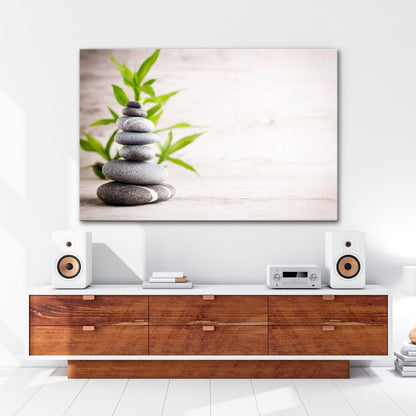 Leinwandbild Eleganz der Stille – Harmonie in geschichteter Form. - deyoli