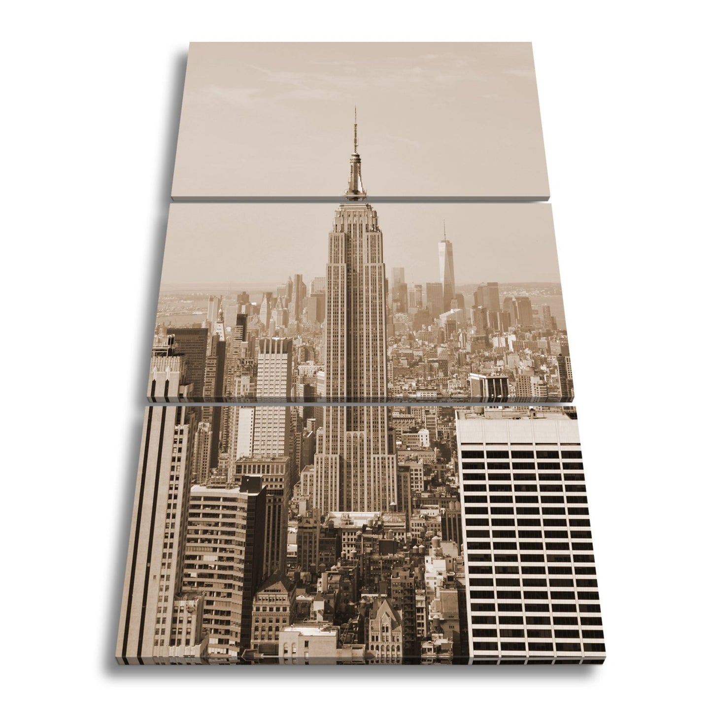 Leinwandbild Empire State erhebt sich majestätisch über Manhattans Meer aus Türmen - deyoli