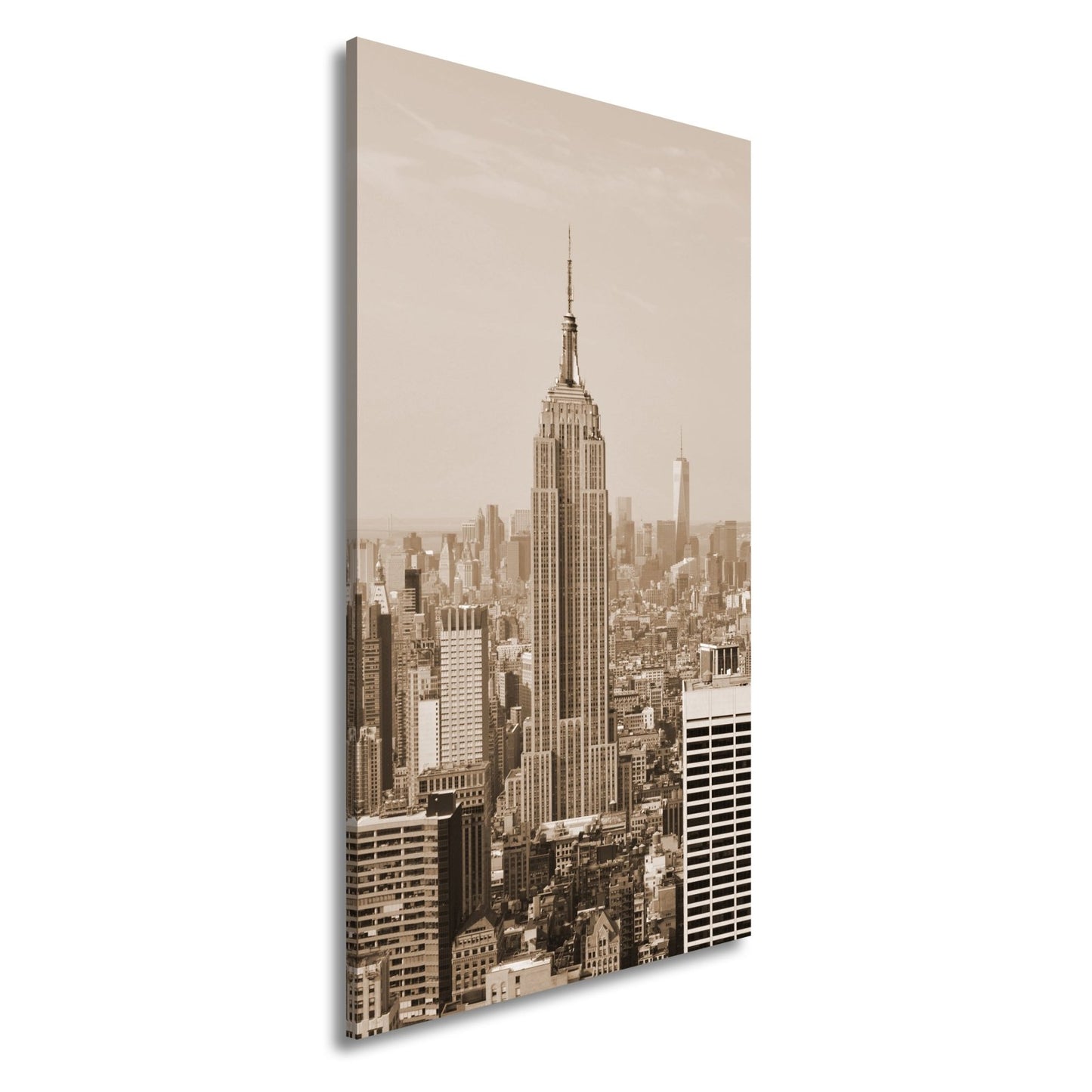 Leinwandbild Empire State erhebt sich majestätisch über Manhattans Meer aus Türmen - deyoli
