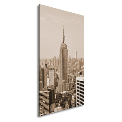Leinwandbild Empire State erhebt sich majestätisch über Manhattans Meer aus Türmen - deyoli