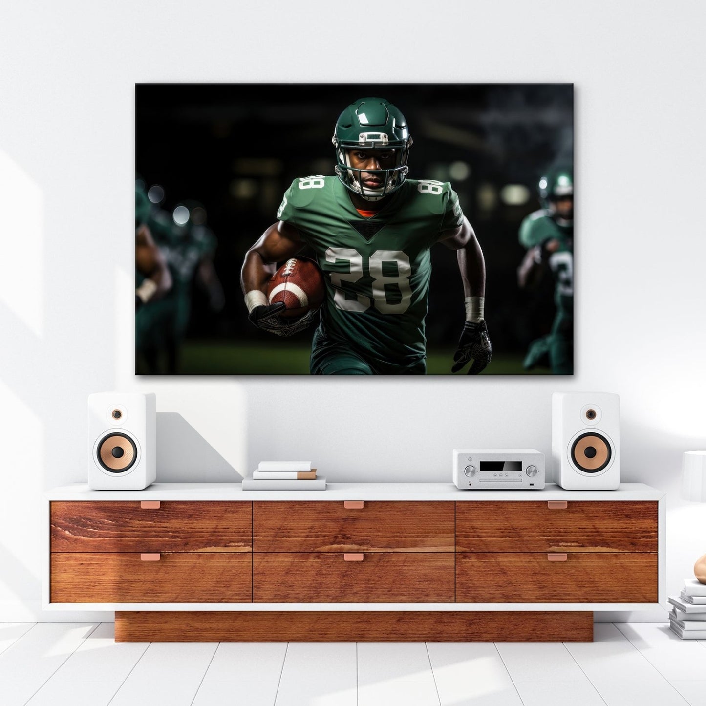 Leinwandbild Entschlossen zum Ziel – voller Fokus, voller Kraft. - deyoli