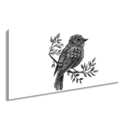 Leinwandbild Fantasievogel in farbenfrohem Kunststil - deyoli