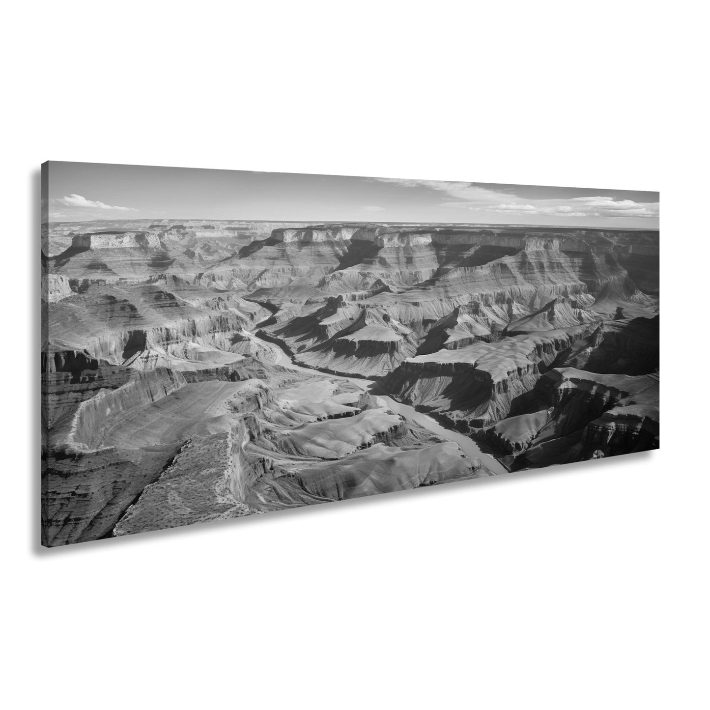 Leinwandbild Farbgewaltiger Blick über den Grand Canyon – Panorama XXL - deyoli