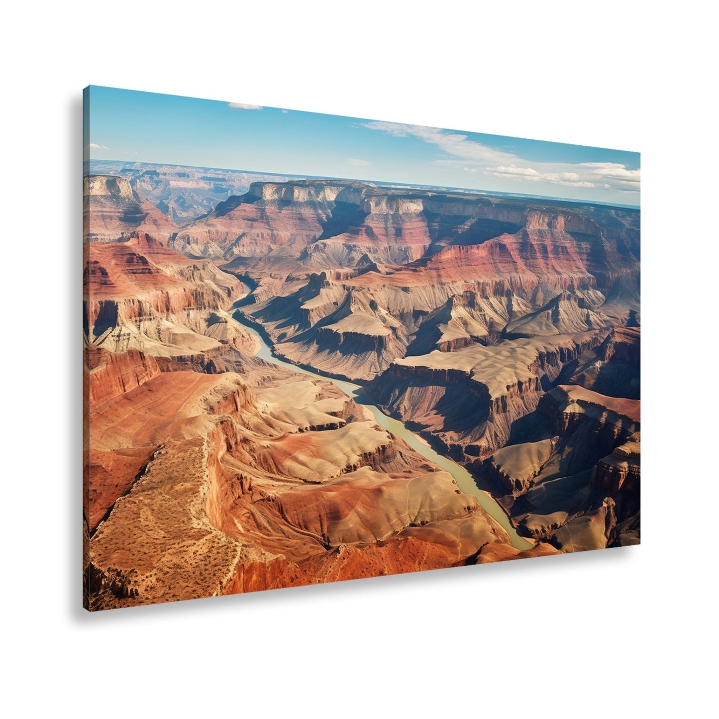 Leinwandbild Farbgewaltiger Blick über den Grand Canyon – Panorama XXL - deyoli