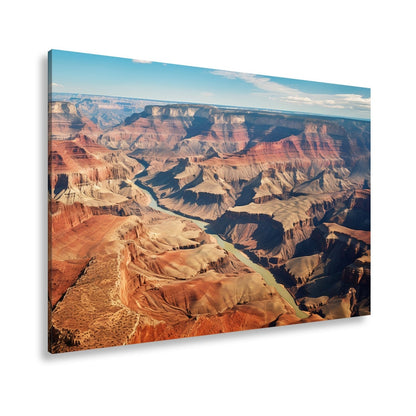 Leinwandbild Farbgewaltiger Blick über den Grand Canyon – Panorama XXL - deyoli