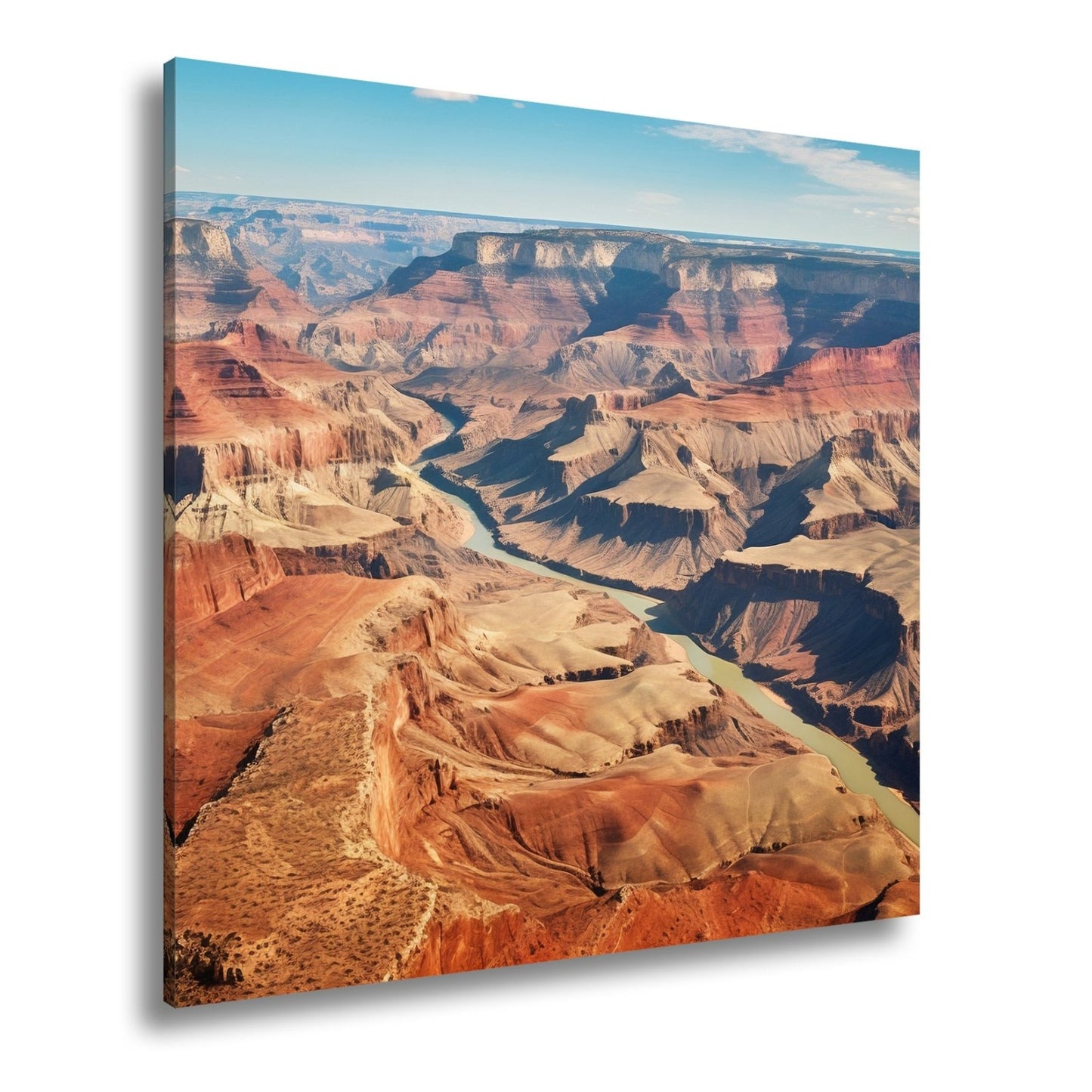 Leinwandbild Farbgewaltiger Blick über den Grand Canyon – Panorama XXL - deyoli