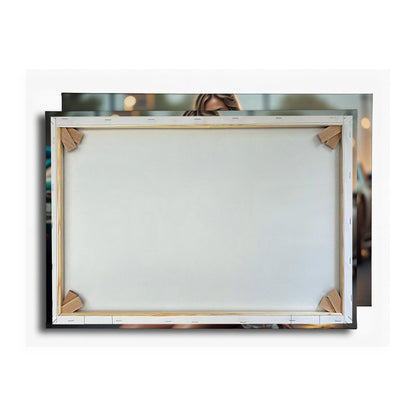 Leinwandbild Feurige Grid - Girl - Eleganz zwischen röhrenden Motoren - deyoli