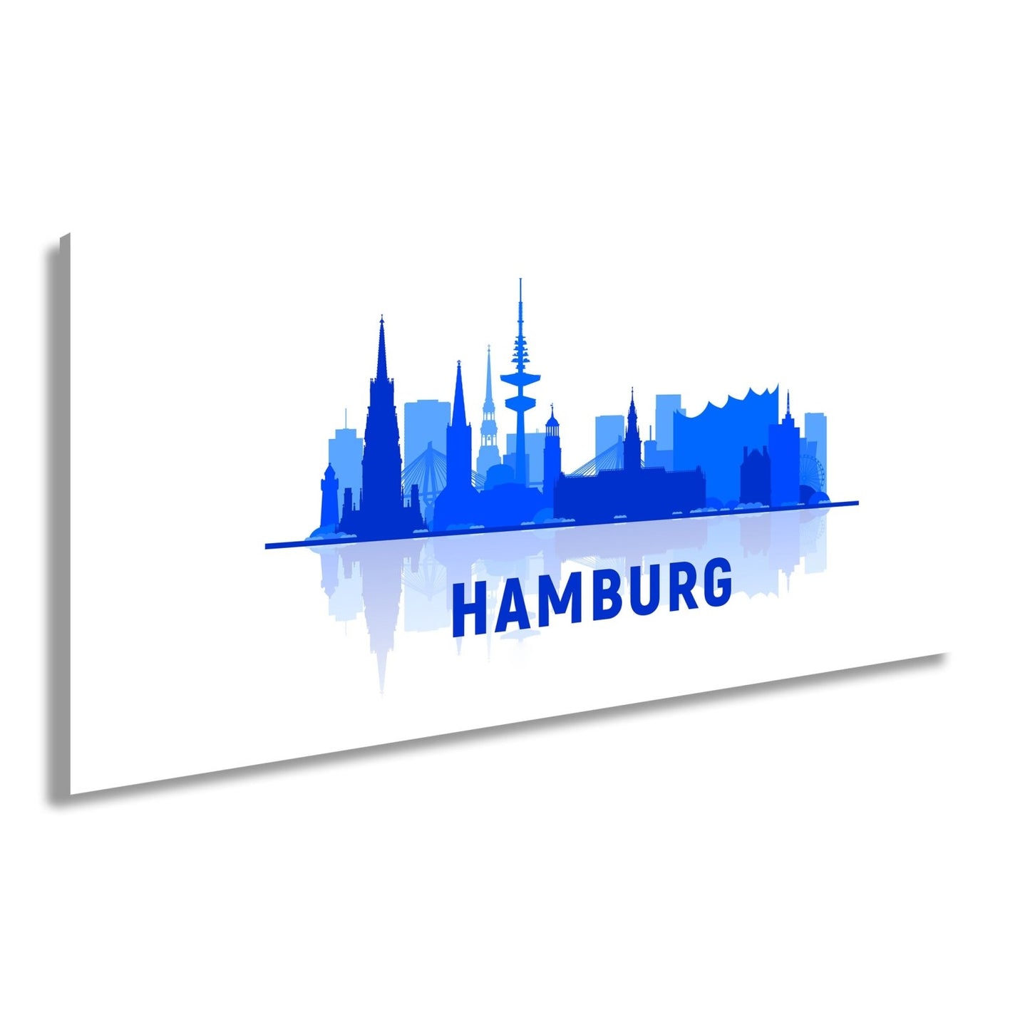 Leinwandbild Feuriger Ball gleitet flammend durch die Dunkelheit. - deyoli
