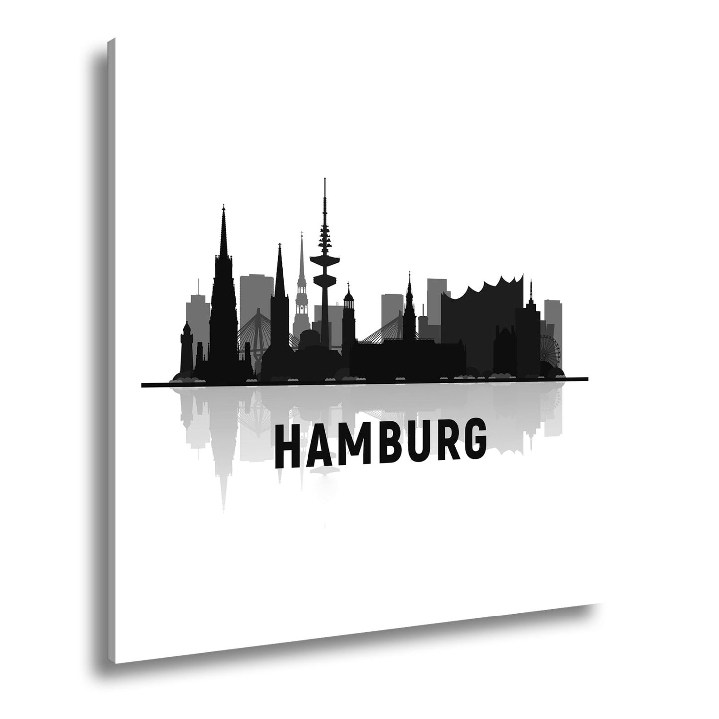 Leinwandbild Feuriger Ball gleitet flammend durch die Dunkelheit. - deyoli