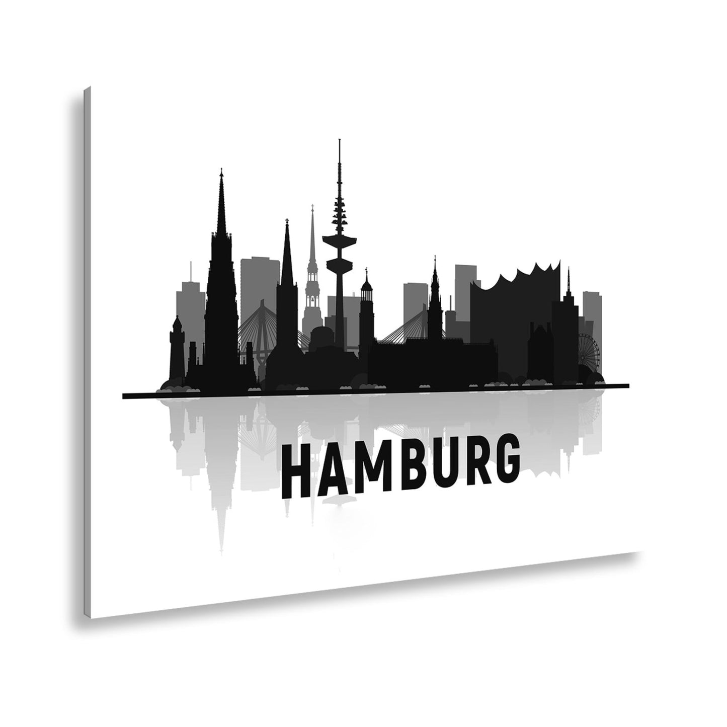 Leinwandbild Feuriger Ball gleitet flammend durch die Dunkelheit. - deyoli