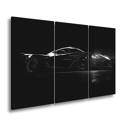 Leinwandbild Futuristische Rennmaschine – Licht der Geschwindigkeit XXL - deyoli