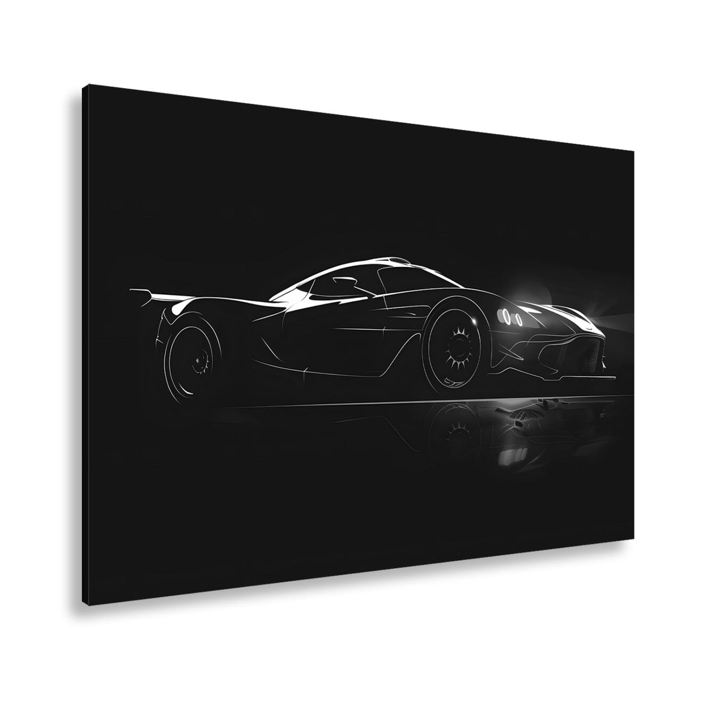 Leinwandbild Futuristische Rennmaschine – Licht der Geschwindigkeit XXL - deyoli