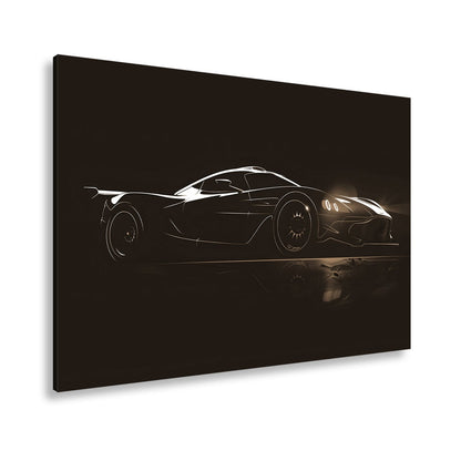 Leinwandbild Futuristische Rennmaschine – Licht der Geschwindigkeit XXL - deyoli