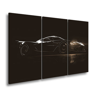 Leinwandbild Futuristische Rennmaschine – Licht der Geschwindigkeit XXL - deyoli