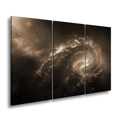 Leinwandbild Galaktischer Sturm – Leuchtende Farben XXL Wandbild - deyoli