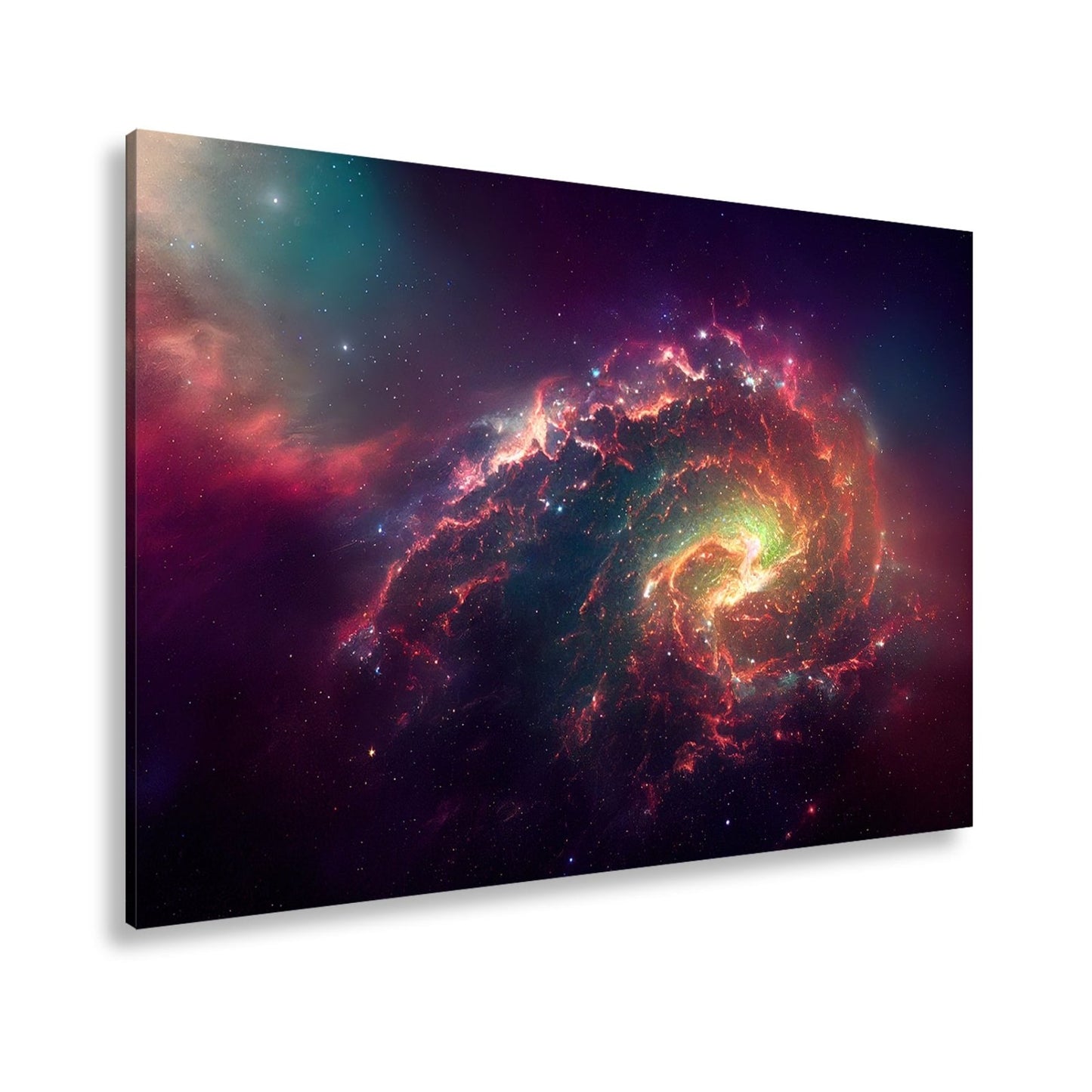 Leinwandbild Galaktischer Sturm – Leuchtende Farben XXL Wandbild - deyoli