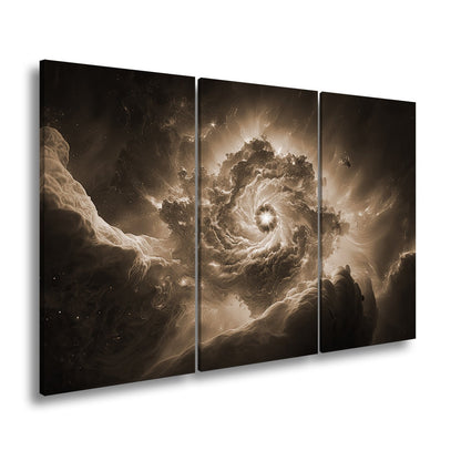 Leinwandbild Galaktischer Wirbel – Abstrakte Kunst XXL Wandbild - deyoli