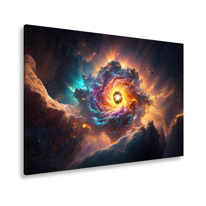 Leinwandbild Galaktischer Wirbel – Abstrakte Kunst XXL Wandbild - deyoli