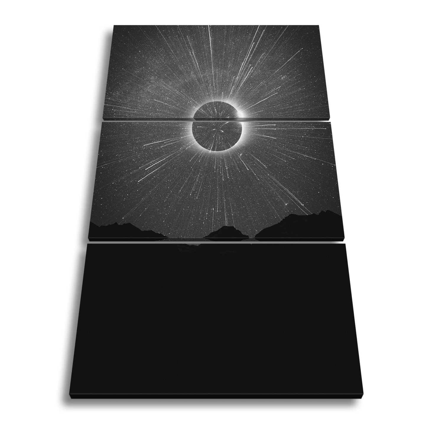 Leinwandbild Galaxie XXL – Galaktische Explosion unter Sternenhimmel - deyoli