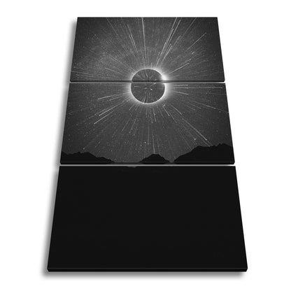 Leinwandbild Galaxie XXL – Galaktische Explosion unter Sternenhimmel - deyoli