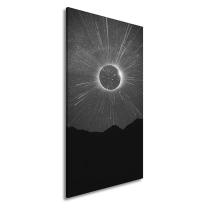Leinwandbild Galaxie XXL – Galaktische Explosion unter Sternenhimmel - deyoli