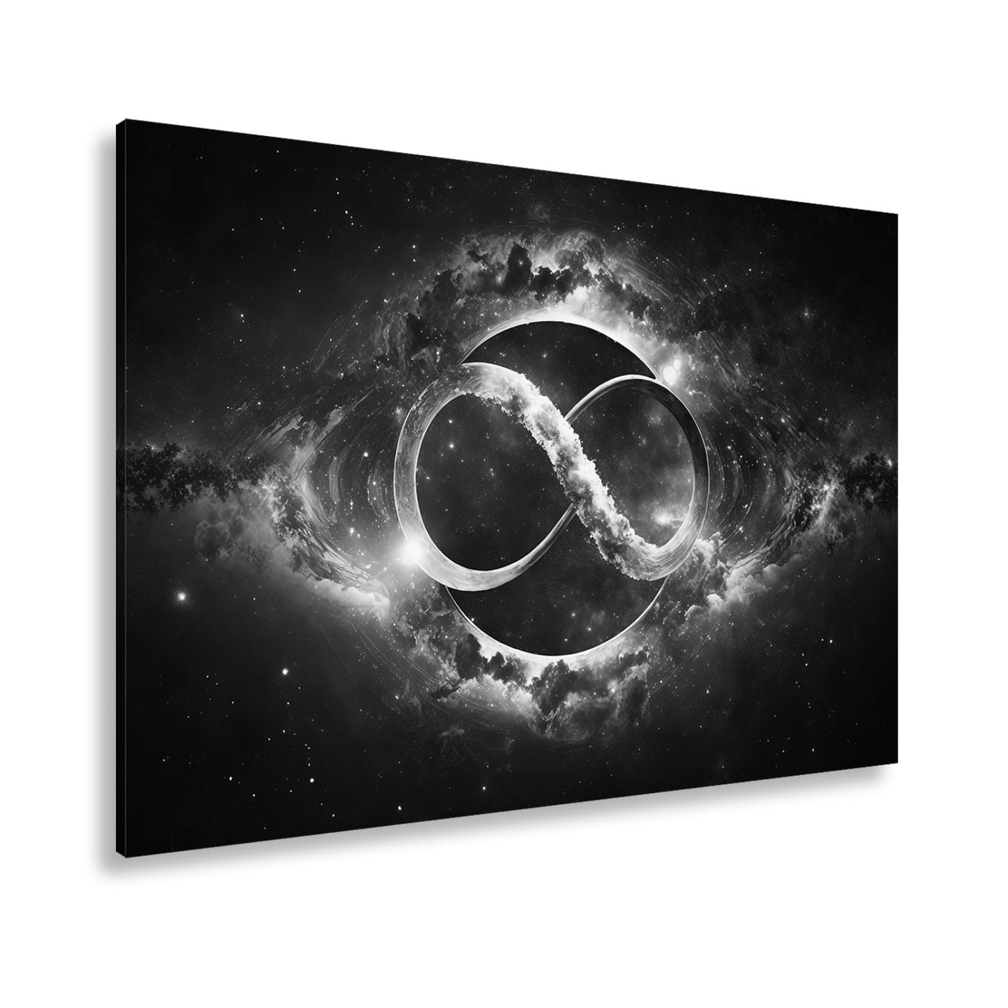Leinwandbild Galaxie XXL – Kosmische Unendlichkeit trifft leuchtende Galaxien - deyoli