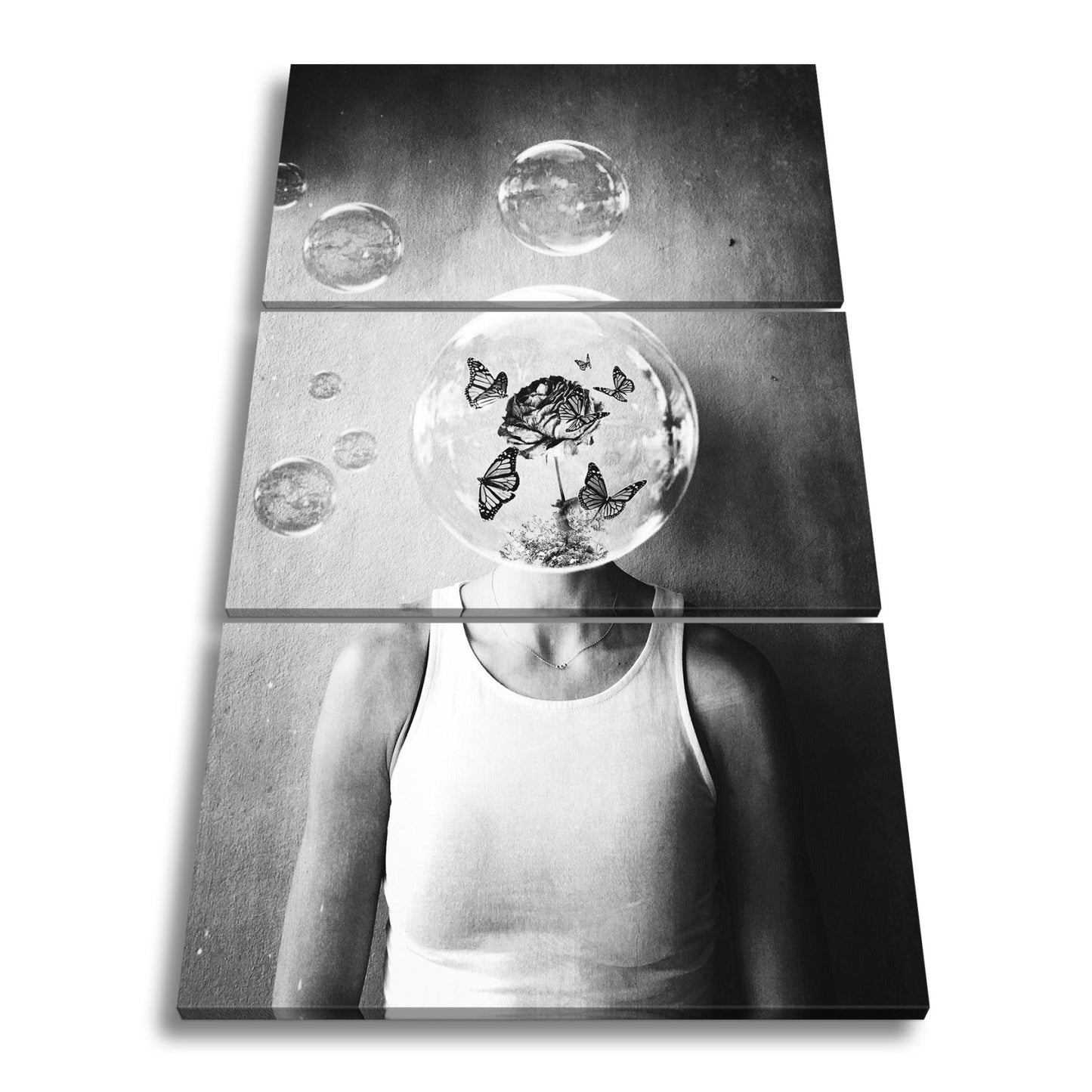 Leinwandbild Gedanken wie Seifenblasen – flüchtig, schön, surreal. - deyoli