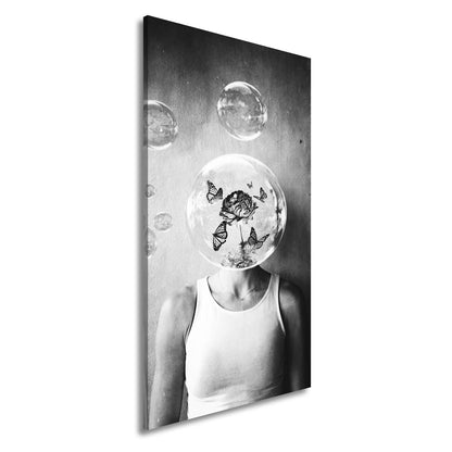 Leinwandbild Gedanken wie Seifenblasen – flüchtig, schön, surreal. - deyoli