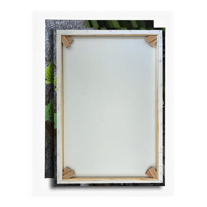 Leinwandbild Geometrie der Natur in saftigem Grün XXL – Pflanzen Wandbild - deyoli