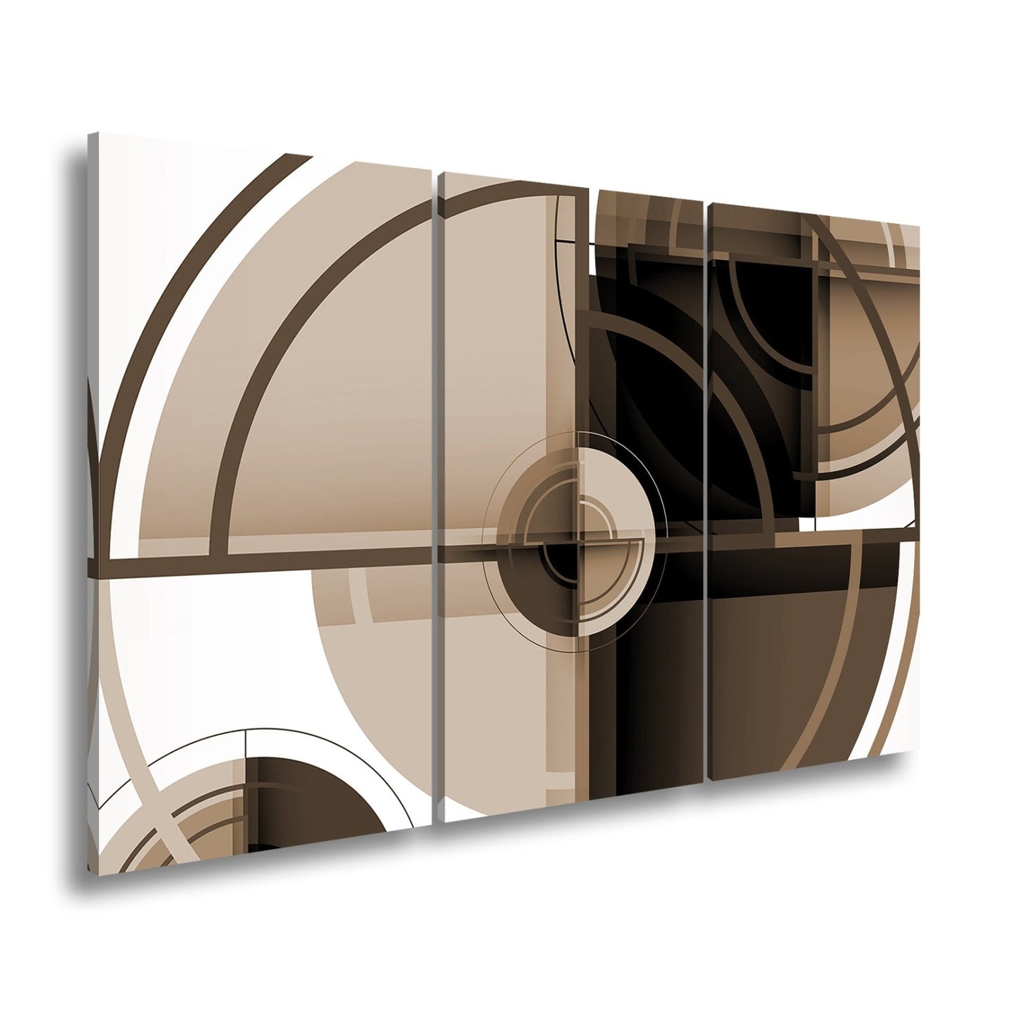 Leinwandbild Geometrie und Farbe in moderner, klarer Komposition - deyoli