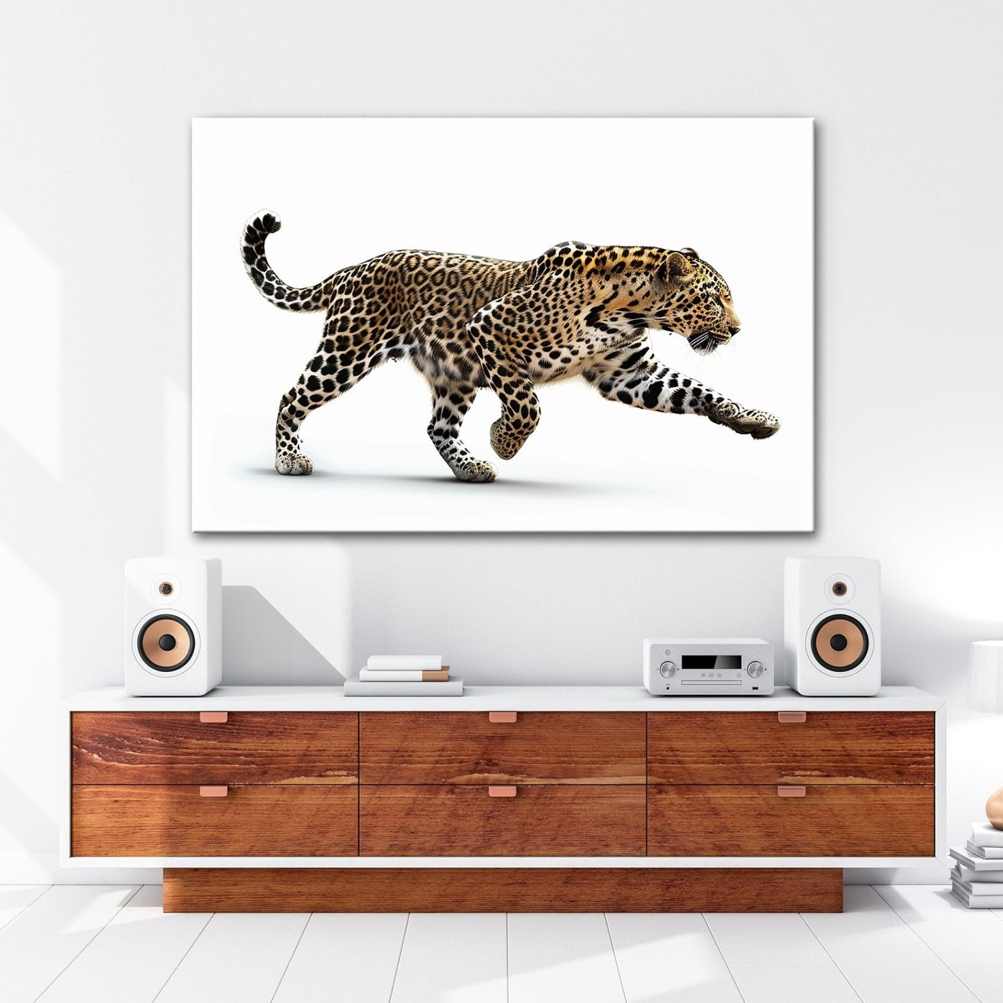 Leinwandbild Gepard in Bewegung – Eleganz trifft auf explosive Kraft. - deyoli