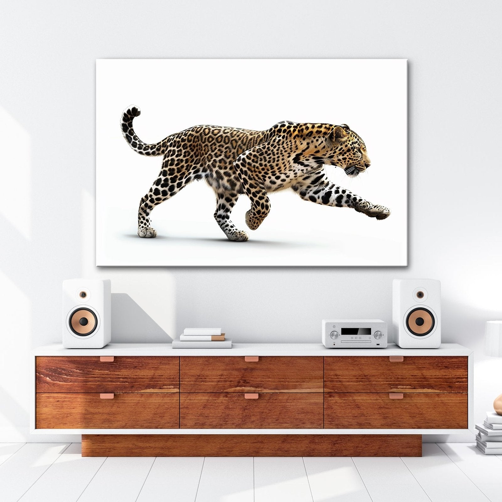 Leinwandbild Gepard in Bewegung – Eleganz trifft auf explosive Kraft. - deyoli