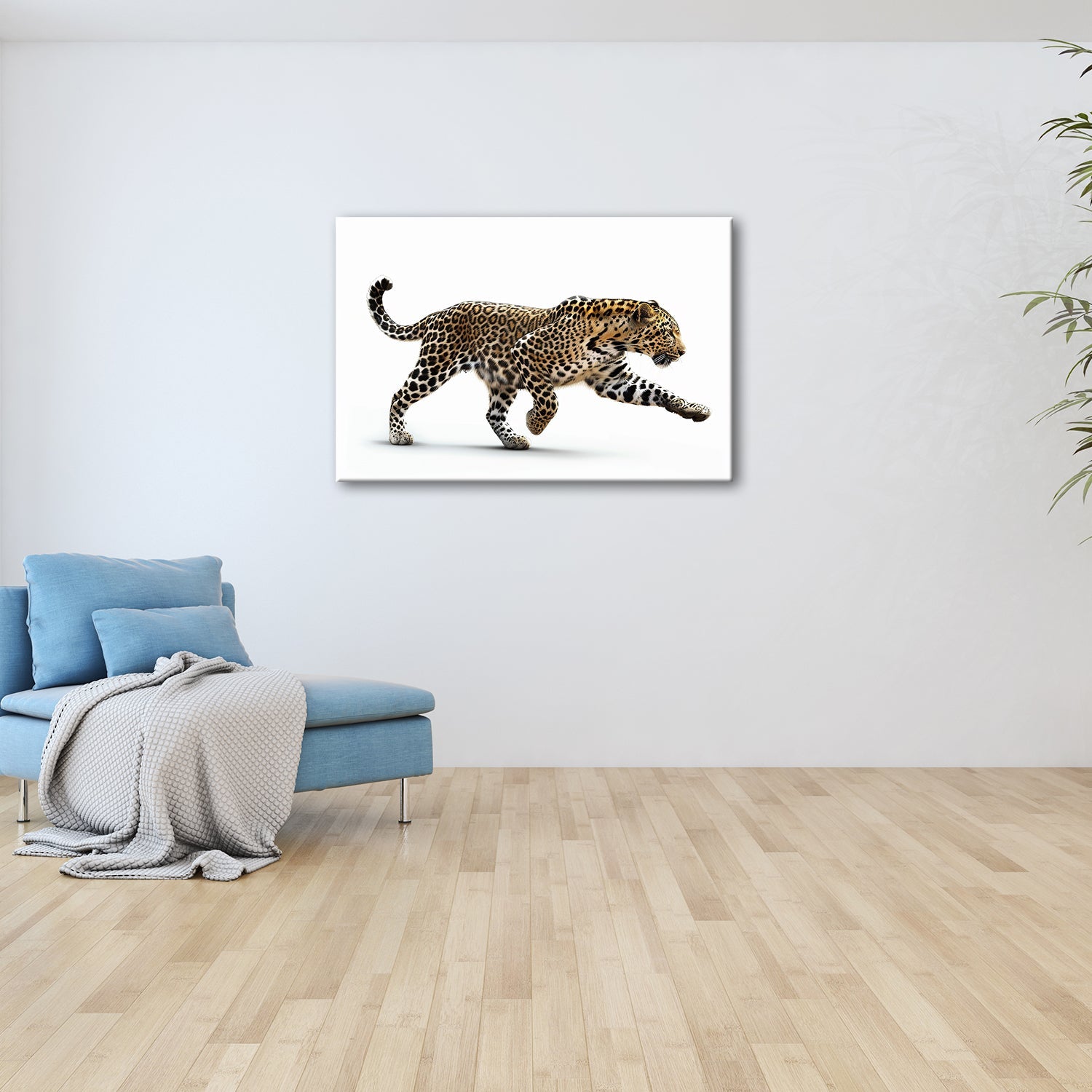 Leinwandbild Gepard in Bewegung – Eleganz trifft auf explosive Kraft. - deyoli