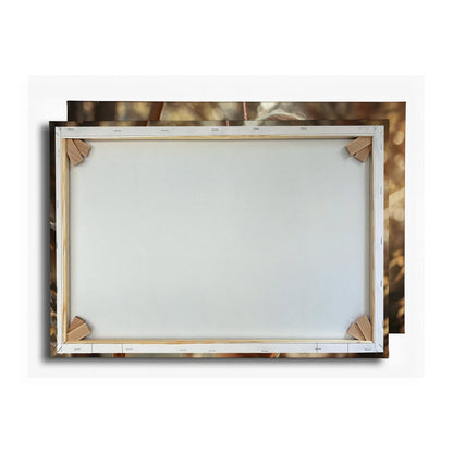 Leinwandbild Goldene Bogenschützin trifft mit ruhiger Eleganz - deyoli