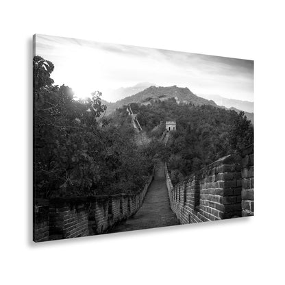 Leinwandbild Herbstglanz an der Großen Mauer – Geschichte im Farbenmeer. - deyoli