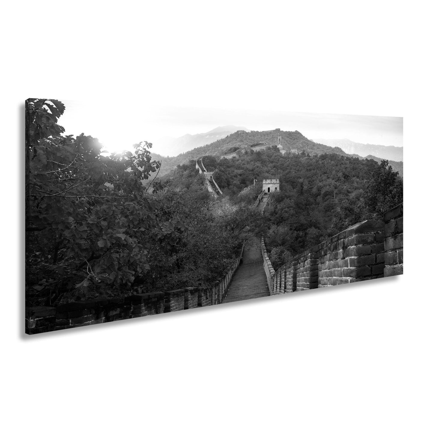 Leinwandbild Herbstglanz an der Großen Mauer – Geschichte im Farbenmeer. - deyoli