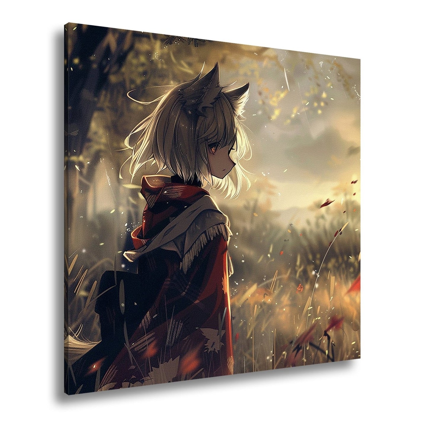 Leinwandbild Herbstwind streift durch die Seele der stillen Fuchsmaid. - deyoli