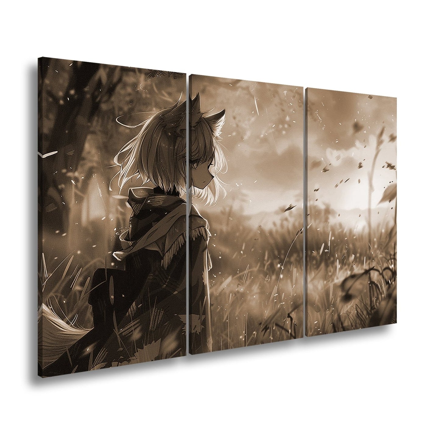 Leinwandbild Herbstwind streift durch die Seele der stillen Fuchsmaid. - deyoli