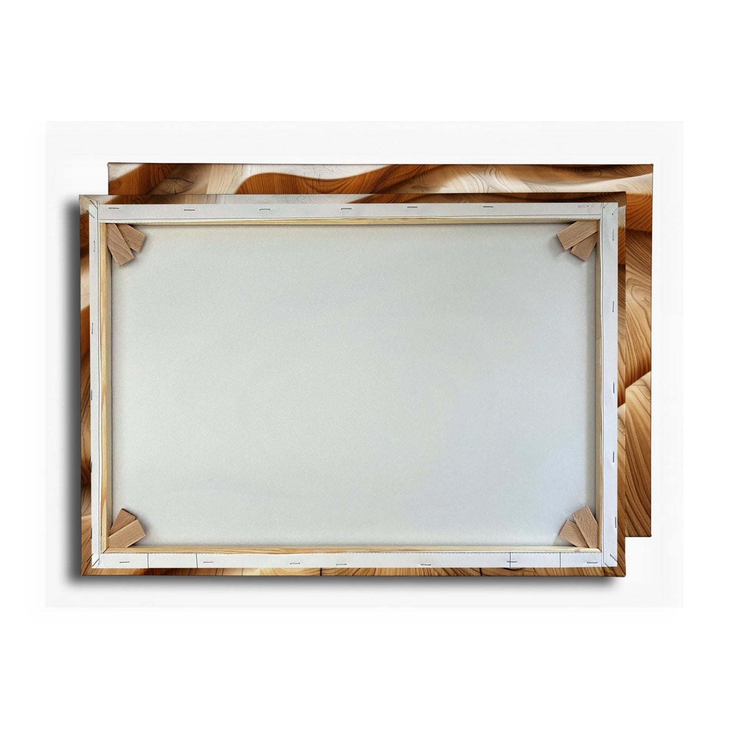 Leinwandbild Holzlandschaft mit spiralförmiger Tiefe – sanft und geheimnisvoll. - deyoli
