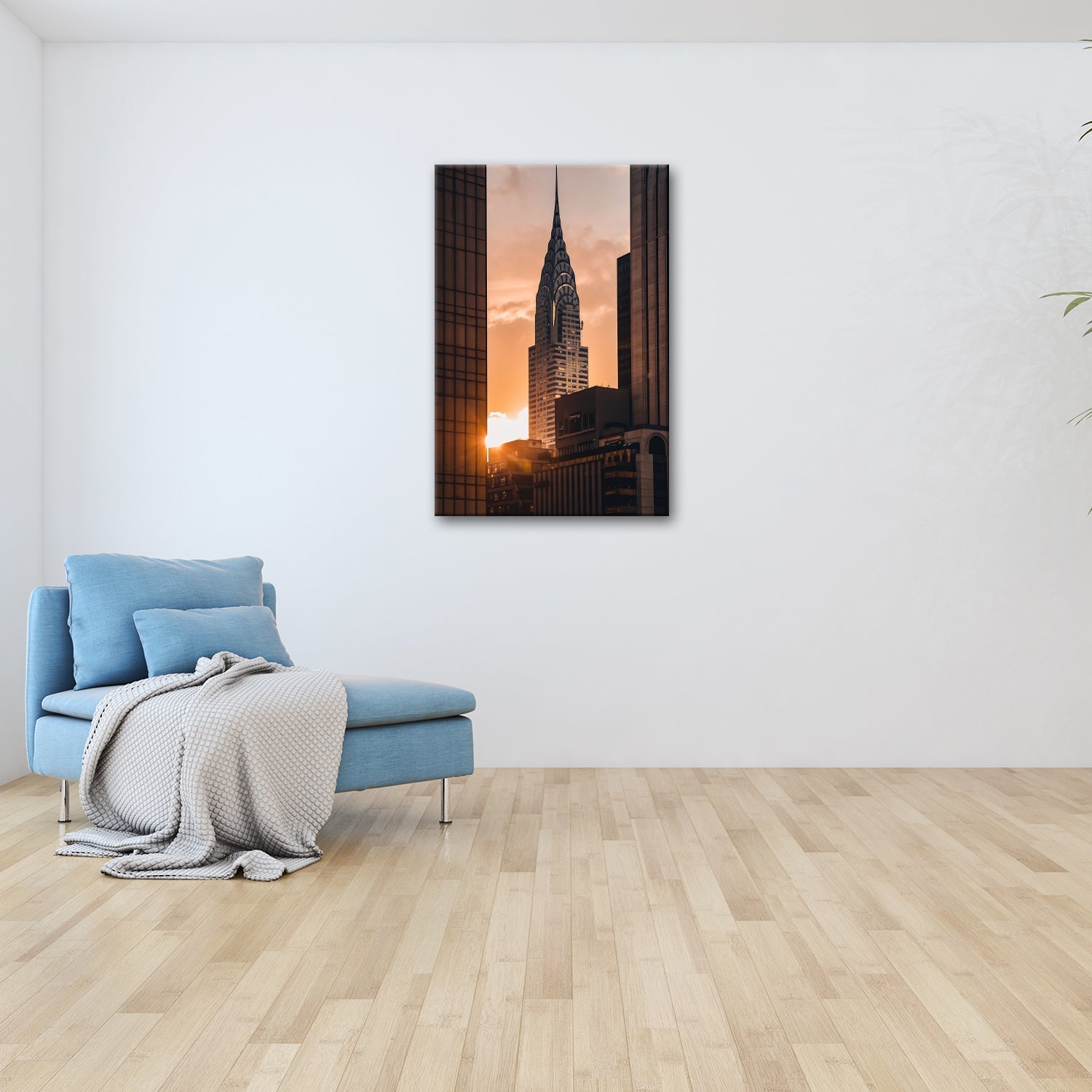 Leinwandbild Ikonische Architektur im goldenen Abendlicht – XXL - deyoli