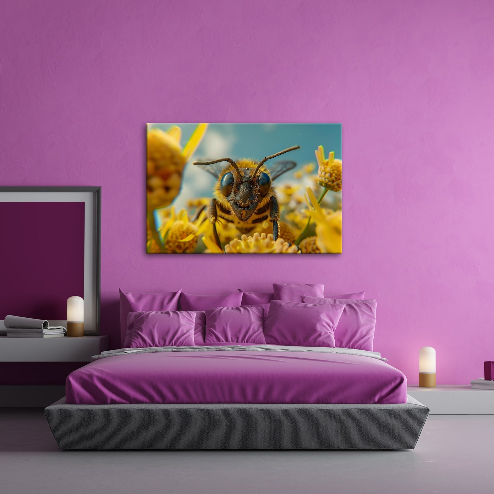 Leinwandbild In deinen Augen spiegelt sich der Sommer der Blumen - deyoli