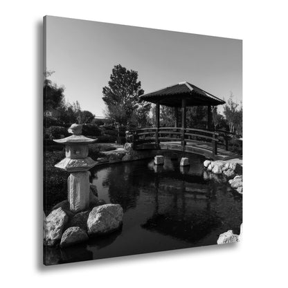Leinwandbild Japanischer Garten XXL – Gartenfrieden in klaren Herbstfarben - deyoli